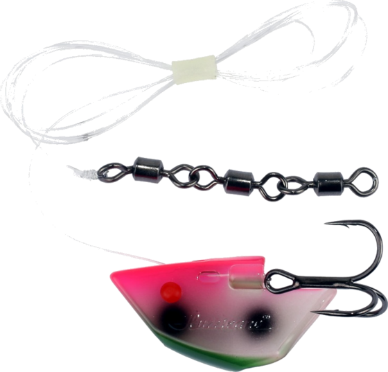 
HURRICANE, 
Hurricane Baithead L Rigged Glow Watermelon, 
Detail 1
