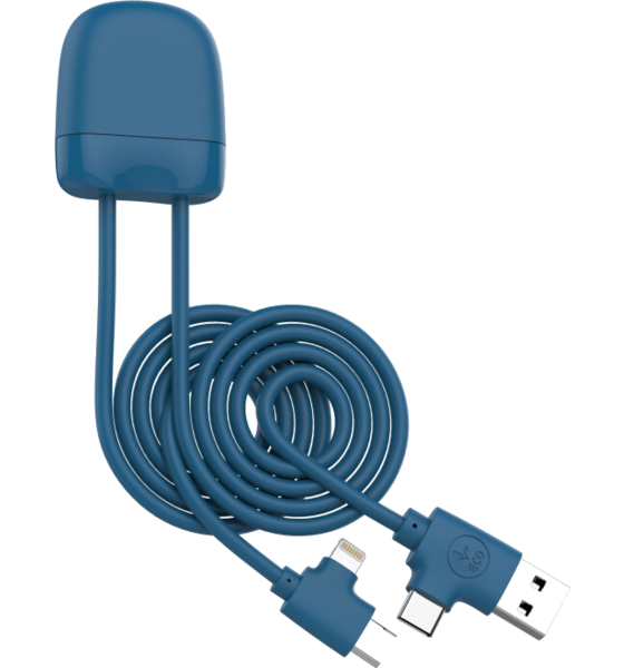 951473101101 XOOPAR Ice-c Multi-connector Laddningskabel Blå  Standard Detail