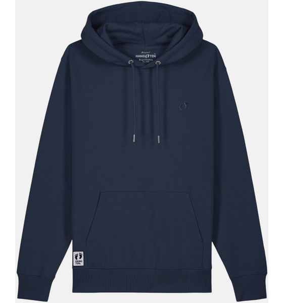 
HANG TEN, 
Icon Feet Organic Cotton Hoodie - French Navy, 
Detail 1
