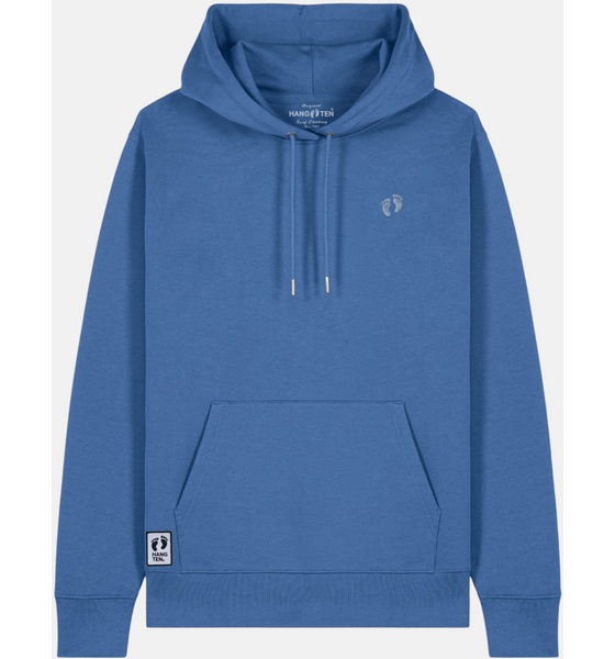 947841101101 HANG TEN Icon Feet Organic Cotton Hoodie - Mindful Blue  Standard Detail