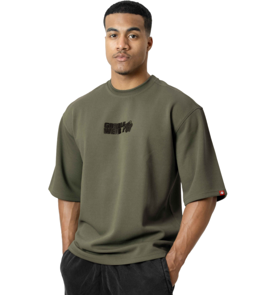 
GORILLA WEAR, 
Idaho Oversized Waffle T-shirt, 
Detail 1
