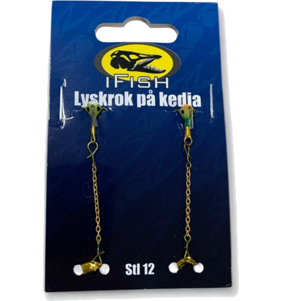 
IFISH, 
Ifish Glow Hook On Chain Size 12, 2-pack, 
Detail 1
