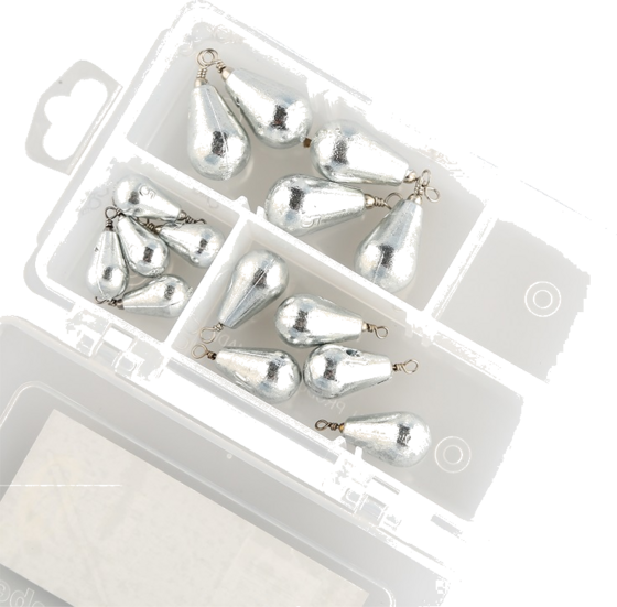 
IFISH, 
Ifish Pear Sinkers Zink 15-pack, 
Detail 1
