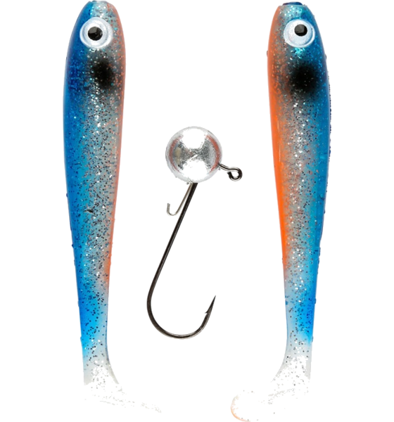 
IFISH, 
Ifish The Demon Shad 10cm, 2-pack Including Jig Head - Ghost Blue, 
Detail 1
