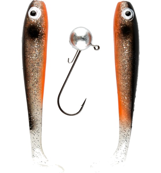 
IFISH, 
Ifish The Demon Shad 10cm, 2-pack Including Jig Head - Silver Sally, 
Detail 1

