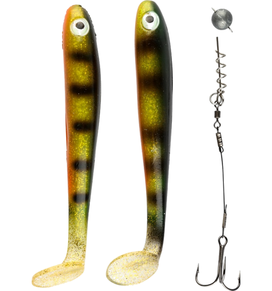 
IFISH, 
Ifish The Demon Shad 15cm, 2-pack Including Stinger - Fluo Perch, 
Detail 1
