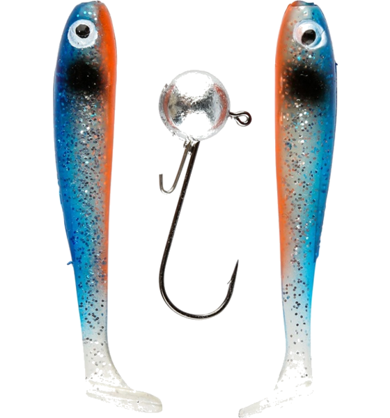 
IFISH, 
Ifish The Demon Shad 7cm, 2-pack Including Jig Head - Ghost Blue, 
Detail 1
