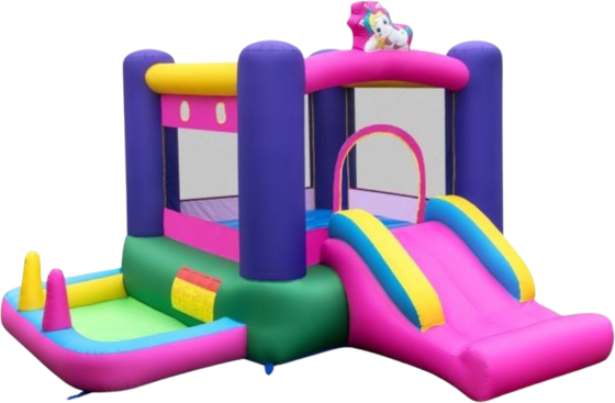 
NORTHIX, 
Inflatable Bounce House With Slide, Splash Pool, Basketball Hoop, 
Detail 1

