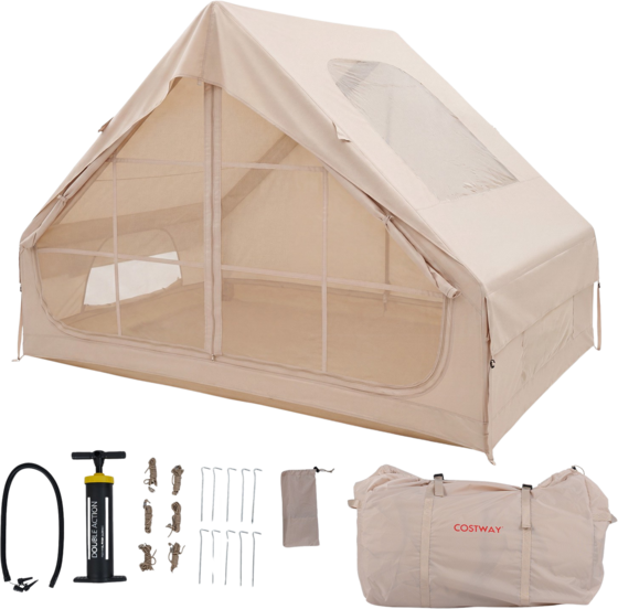 
NORTHIX, 
Inflatable Camping Tent, 4-person, Pump, Waterproof, Skylight, 
Detail 1
