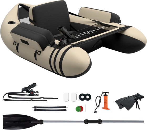 
NORTHIX, 
Inflatable Fishing Float Tube With Adjustable Backrest, 135x109x54 Cm, 
Detail 1
