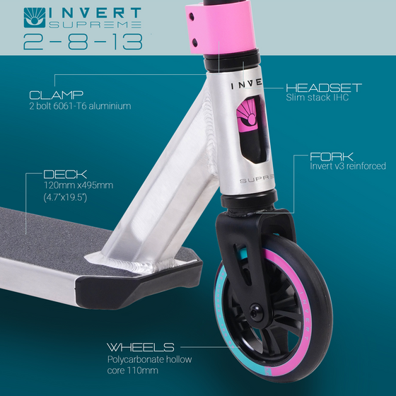 INVERT, Invert Supreme All Round Stunt Scooter For Ages 8-13