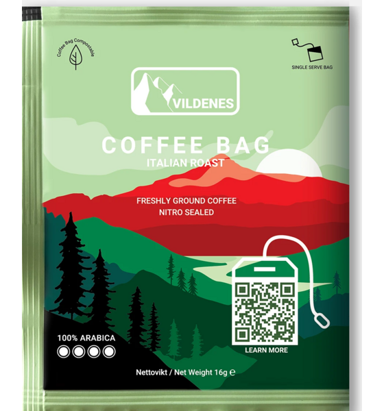 
VILDENES, 
Italienskrost Coffee Bag 17-pack, 
Detail 1
