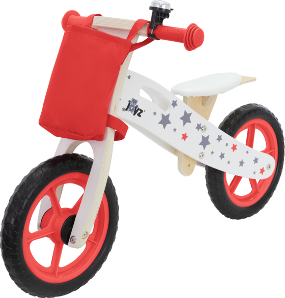 
JOYZ, 
Joyz Wooden Balance Bike For Children 2 Years Plus Red Adjustable Seat Toddler Run Bicycle, 
Detail 1
