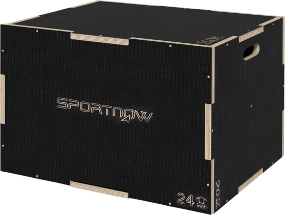 
NORTHIX, 
Jump Box, 3 In 1 Plyo Box Wood With Handle, Plyometric Platform For Home, Gym, Black, 
Detail 1
