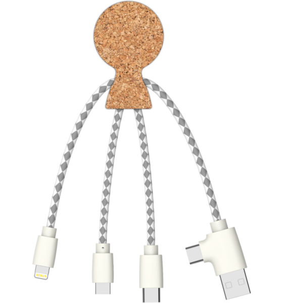 
XOOPAR, 
Kabel Mr Bio Multi-anslutningar Usb Kork, 
Detail 1
