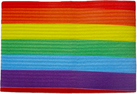 
PRO MATCH, 
Kaptensbindel Regnb&aring;ge, 
Detail 1
