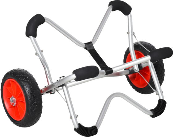 
NORTHIX, 
Kayak Trolley, Aluminum Boat Trolley, Foldable, Transport Trolley With Pu Tires, Silver, Up To 75 Kg, 
Detail 1
