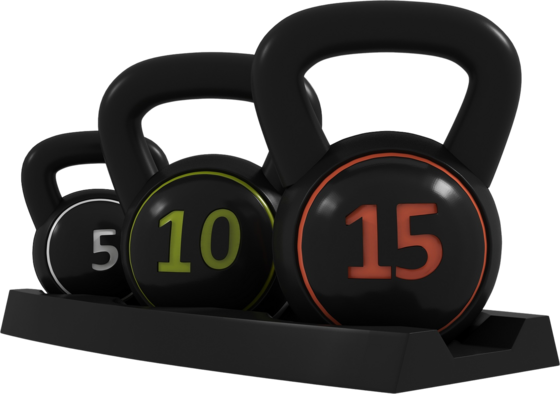 
NORTHIX, 
Kettlebell, 2.2kg, 4.5kg, 6.8kg Kettlebell, Set Of 3 Ball Weights For Gymnastics, Strength Training,, 
Detail 1
