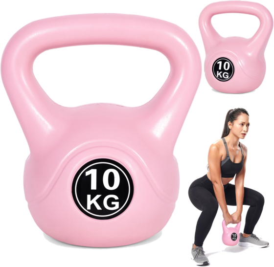 
NORTHIX, 
Kettlebell 10 Kg For Exercise, Dumbbell, Weight Ball, Fitness Load, Pink, Modernhome, 
Detail 1
