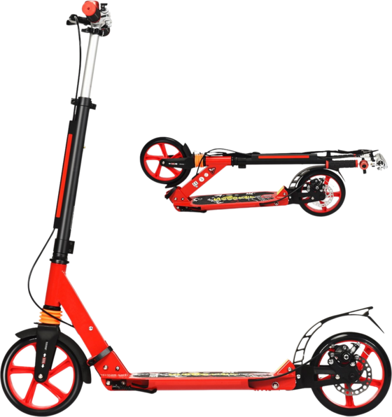 
NORTHIX, 
Kids' Adjustable Kick Scooter, Foldable, Red, 
Detail 1
