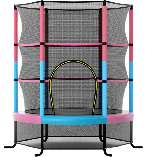 
NORTHIX, 
Kids' Trampoline With Safety Net, Pink, 135kg Capacity, 
Detail 1
