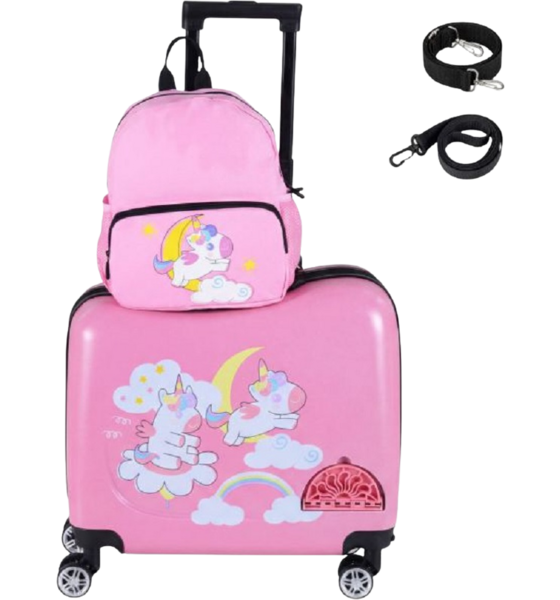 
NORTHIX, 
Kids 2-piece Ride-on Carry-on Luggage Set, Backpack, 
Detail 1
