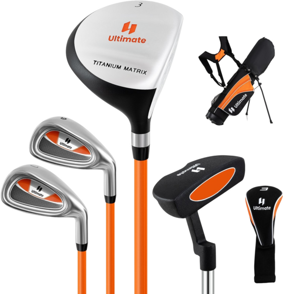 
NORTHIX, 
Kids Golf Club Set, Right-handed, Ages 11-13, Orange, 
Detail 1
