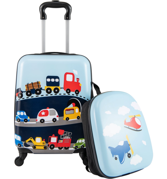 
NORTHIX, 
Kids Luggage Set With Wheels &ndash; 17" Suitcase  13" Backpack, 
Detail 1
