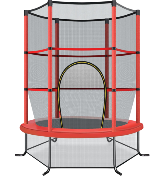 
NORTHIX, 
Kids Trampoline With Safety Net, 165cm, 135kg Capacity, Red, 
Detail 1

