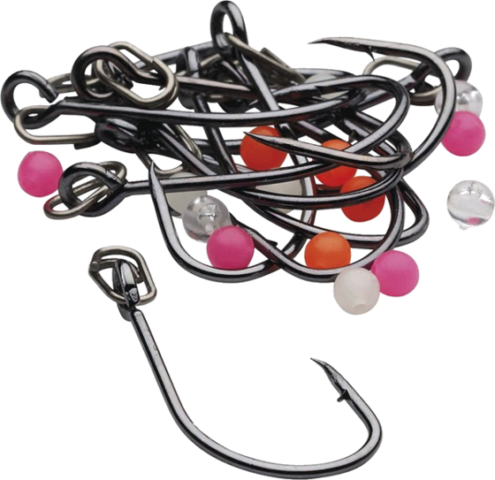 
KINETIC, 
Kinetic Inline Single Hook Kit #5/0 Black Nickel 10pcs, 
Detail 1
