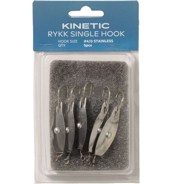 
KINETIC, 
Kinetic Rykk Single Hook #4/0 Stainless 5pcs, 
Detail 1
