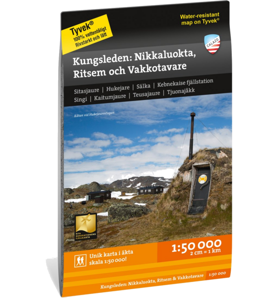 
CALAZO, 
Kungsleden: Nikkaluokta, Ritsem  Vakkotavare 1:50 000, 
Detail 1
