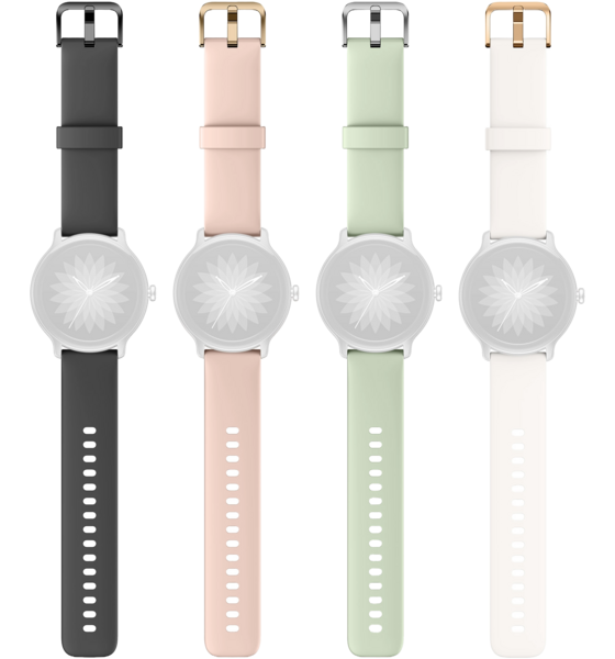 923750104101 KUURA Kuura+ Ws Replacement Strap - White  Standard Detail