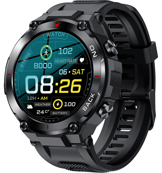 KUURA, Kuura Smart Watch Sport S5 Gps V3, Black