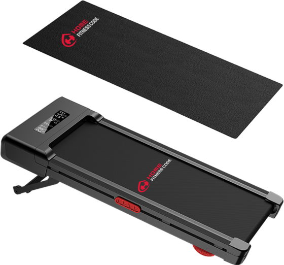 953793101101 HOMEFITNESSCODE Löpbandsmaskin med 0–12% automatisk lutning och 1–10 km/h hastighet(med Matta)  Standard Detail
