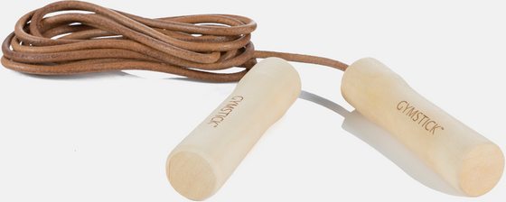 GYMSTICK, Leather Jump Rope - Wood
