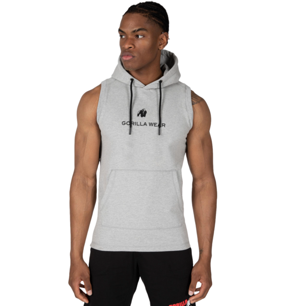 
GORILLA WEAR, 
Lincoln Sleeveless Hoodie, 
Detail 1
