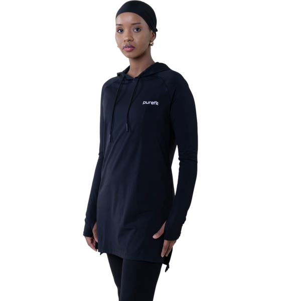 
PUREFIT, 
Long Line Hoodie, 
Detail 1
