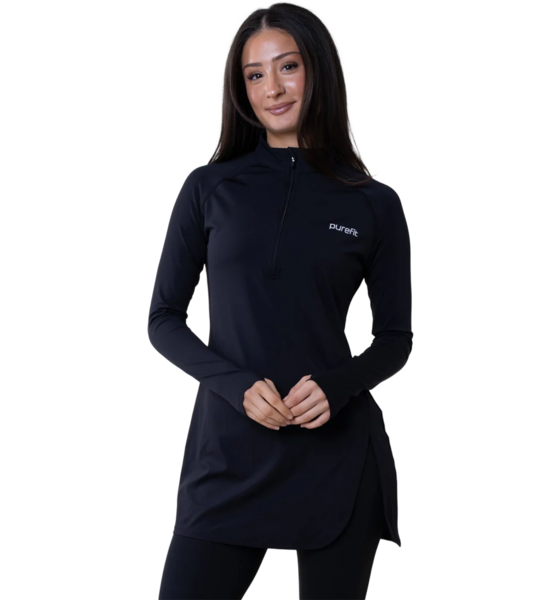 
PUREFIT, 
Long Sleeve Zip Top, 
Detail 1
