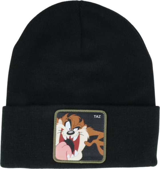 
CAPSLAB, 
Looney Tunes Taz Brown Beanie, 
Detail 1
