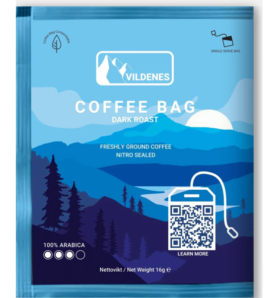 
VILDENES, 
Mörkrost Coffee Bag 8-pack, 
Detail 1
