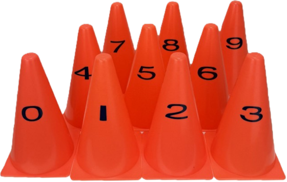
UMBRO, 
Marker Cones Set Nr.0-9, 
Detail 1
