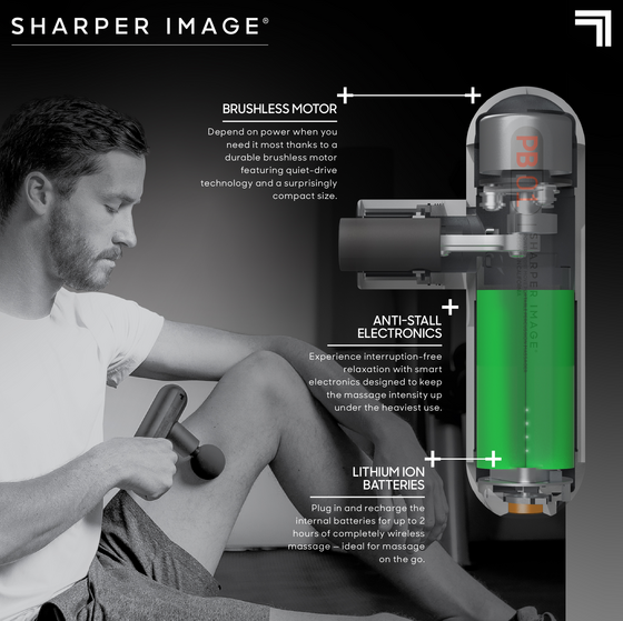 SHARPER IMAGE, Massagepistol Move Portable Percussion