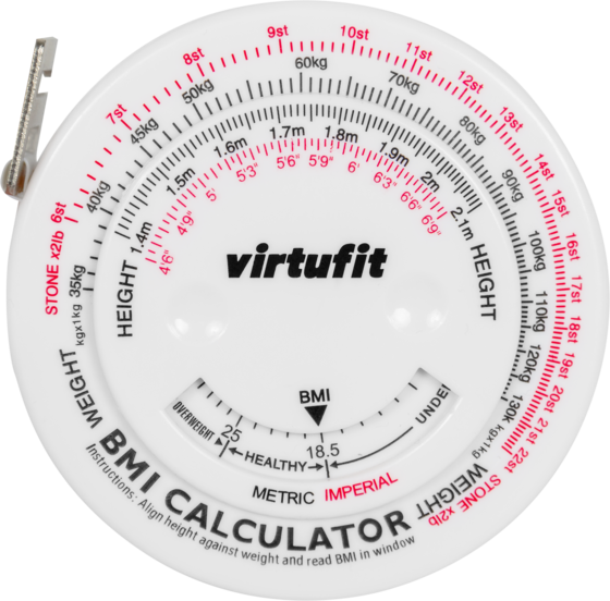 VIRTUFIT, Measuring Tape With Bmi Calculator