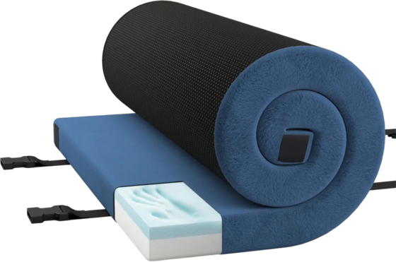 
B2X, 
Memory Foam Camping Mattress Roll-up Camping Mat With Waterproof Coating 188 X 97 X 6.5 Cm Blue, 
Detail 1
