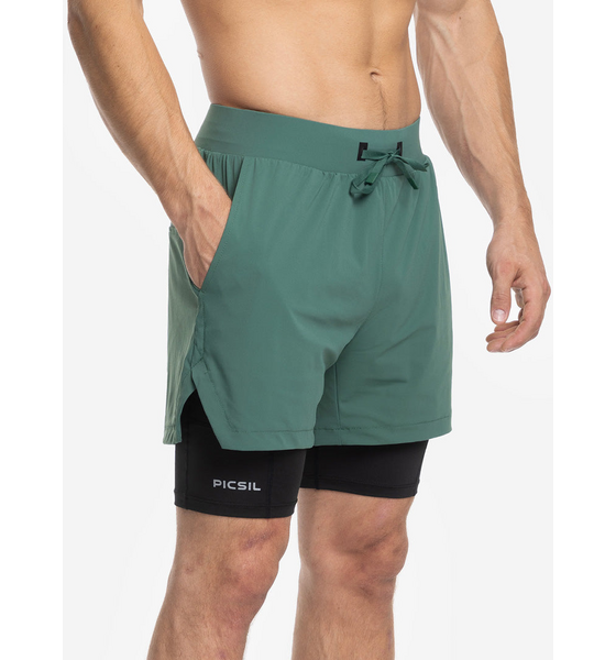 
PICSIL SPORT, 
Men's 2-in-1 Compression Mesh Shorts Premium, 
Detail 1
