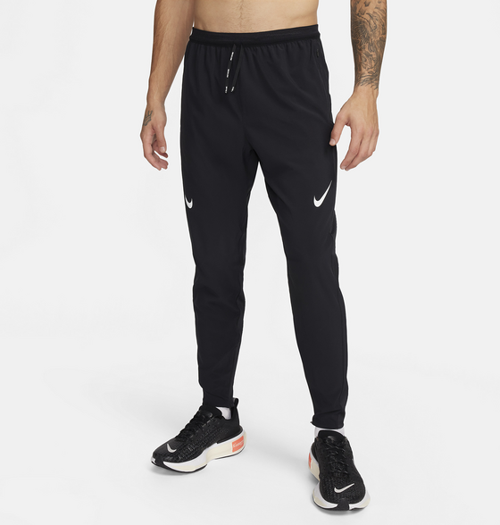 Nike Men's Dri-fit Adv Running Trousers Aeroswift Juoksuvaatteet BLACK/SUMMIT WHITE
