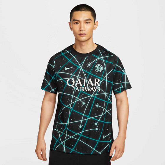 950684101101 NIKE Men's Dri-fit Football Pre-match Short-sleeve Top Inter Milan Academy Pro  Model01 Detail