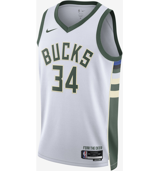 
NIKE, 
Men's Dri-fit Nba Swingman Jersey Milwaukee Bucks Association Edition, 
Detail 1
