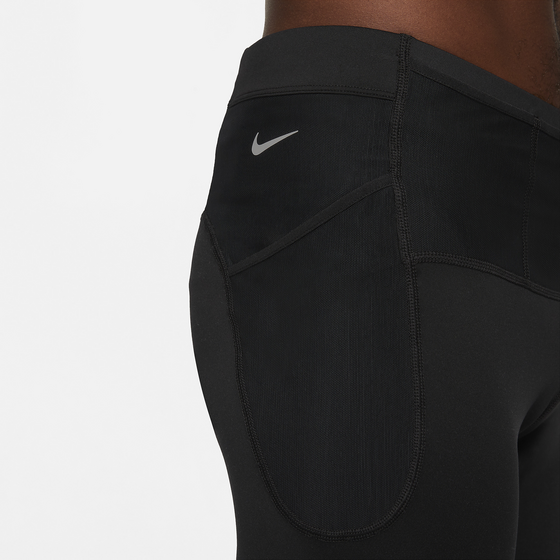 Nike Men's Trail Lava Loops Dri-fit Running 1/2-length Tights In Black